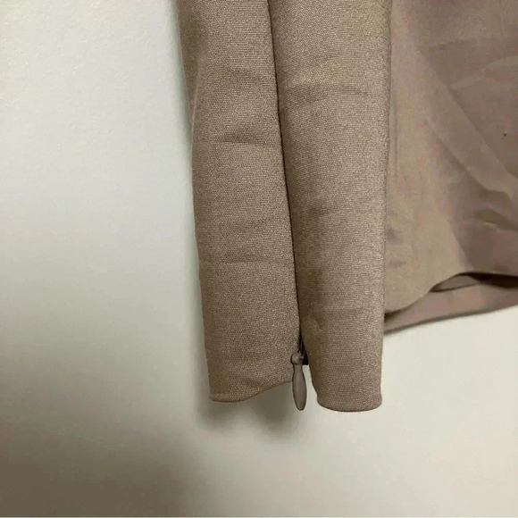 NWT  Carlisle python leather taupe blouse top - Picture 4 of 9